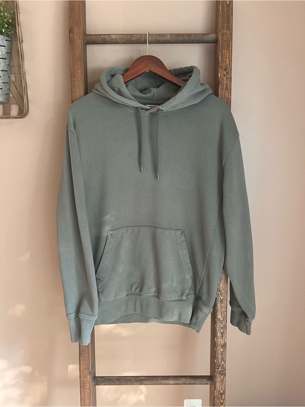 J. Crew Men's Pullover Hoodie in Sage